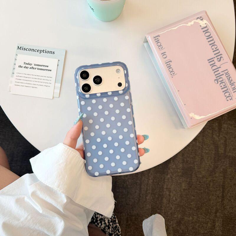 IMD Polka Dot Phone Case IPhone 15 Pro Max 16 17 - Scratch Drop Resistant Back iPhone 15