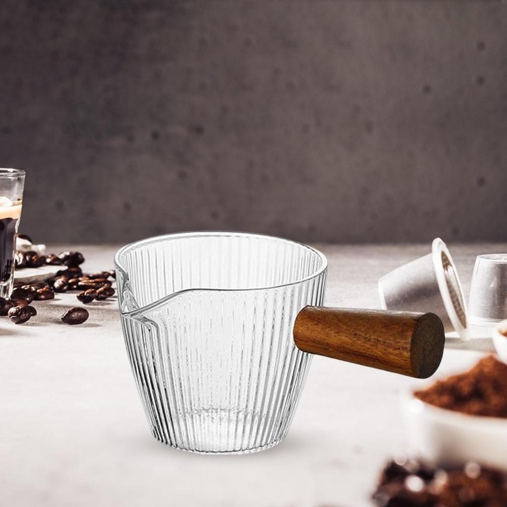 Espresso Measuring Cup Heat Resistant Accessories Milk Glass for Tea Coffee
