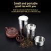 400/550Ml Tea/Coffee Canister With Airtight Double Lids For Loose Tin Containers Stainless Steel Storage