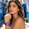 Universal Style Watch Band Silicone Waterproof Sweat-Proof Replacement Soft Solid