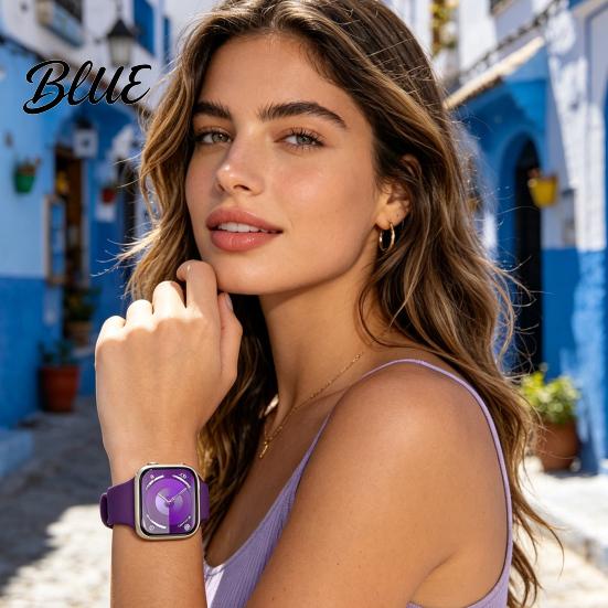 Universal Style Watch Band Silicone Waterproof Sweat-Proof Replacement Soft Solid