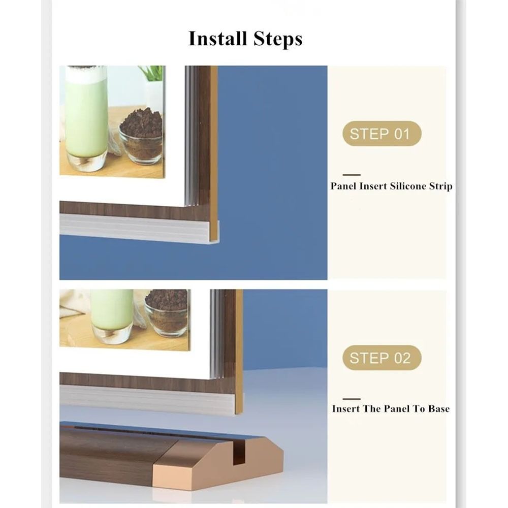 Loose Leaf Ads Display Stand Multi Page Sign Holder Display Stand For Bar Restaurant Business Card