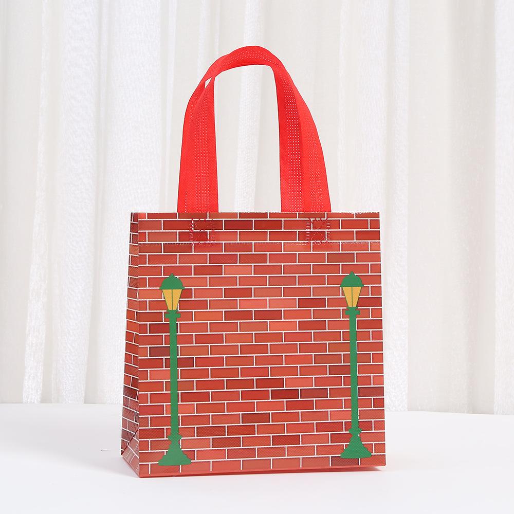 12/30pcs Colorful Birthday Print Bags Non-Woven Fabric Party Gift Bags for Treats and Small Gifts Candy Cake Packaging