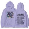 Unisex Oversized Hooded Sweatshirt Winter Casual Wear Printed Design Thick Fleece Lined Long Sleeve Loose Fit