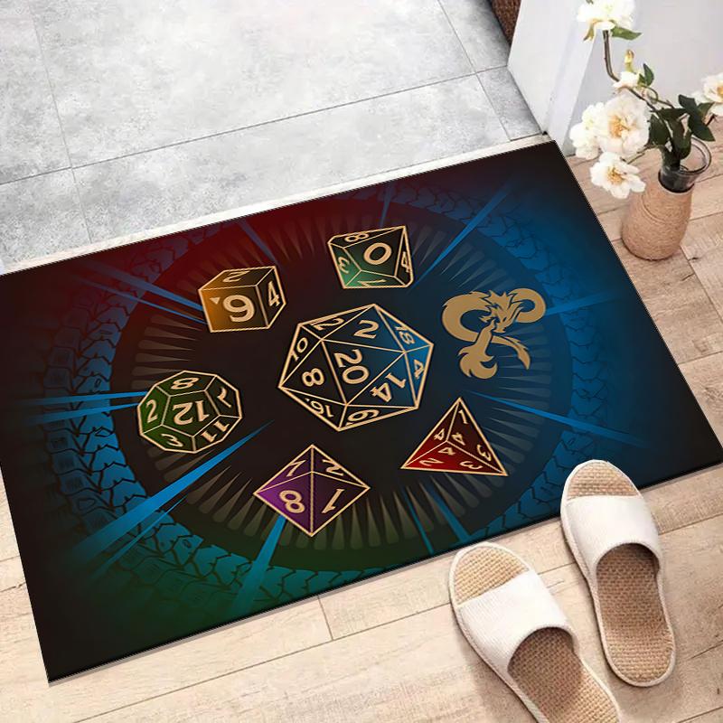 Dungeon Master Polyester Carpet, Soft Indoor Mat for Office Chair, Living Room, Computer Desk - Decorative Home Office Rug Design