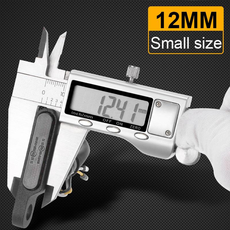 Motorcycle Mini LED Turn signals Handlebar Blinker Indicators Amber Flowing signal lamp DRL for honda yamaha kawasaki cafe racer