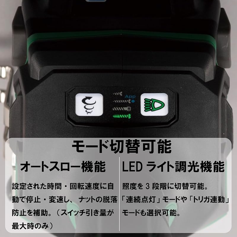 HiKOKI 36V Rechargeable Impact Driver, Aggressive Green (Battery, Charger, and Case Sold Separately) WH36DD(NNL)