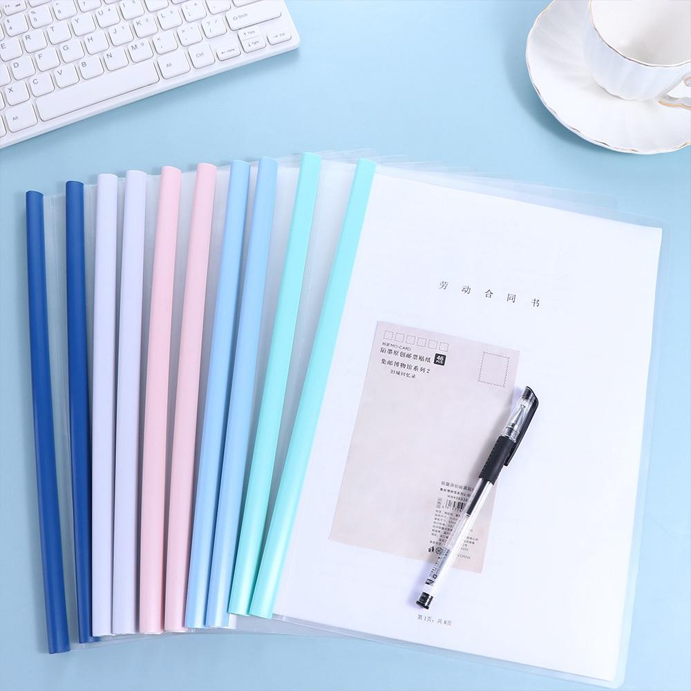 10pcs/set Note Organizer Macaron Paper Folder File Clip Holder Document Folder  School