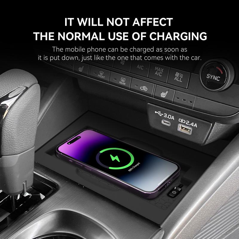 For 2026 Outback OUTBACK Center Console Phone Wireless Charging Silicone Pad Car Anti-slip Anti-dust Pad Interior