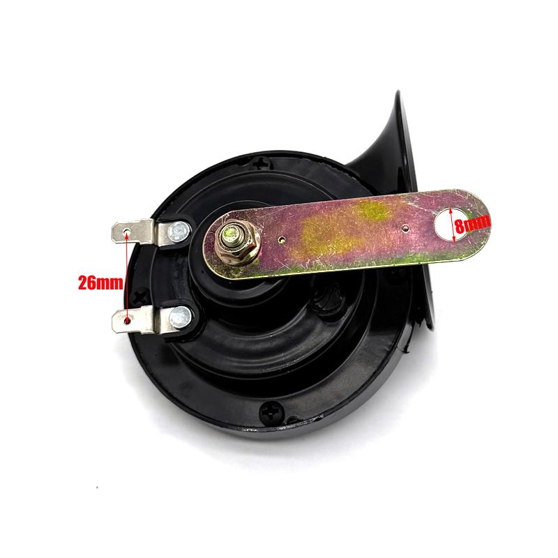 12V 48V Motorcycle Super Loud Waterproof Snail Horn Sound Monophonic Atv Scooters Motorcycle Accessories Electric Moped Horn