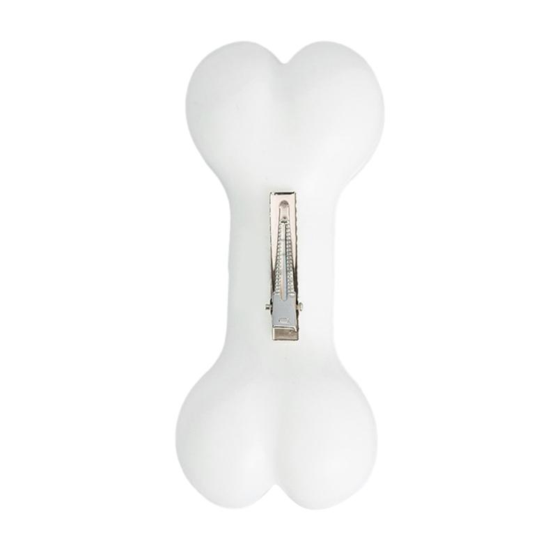 

Portable Duckbill Hair Clip for Hot Girls Cute White Bone Shape Hair Barrettes Ponytail Bangs Hair Clip for Teens Girls 1