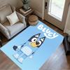 Bluey's Adventure Carpet Suitable for Dining Room Outdoor Living Rooms Dormitory Anti-slip Rug Anime Office Decor Perfect Gift for Friends & Family