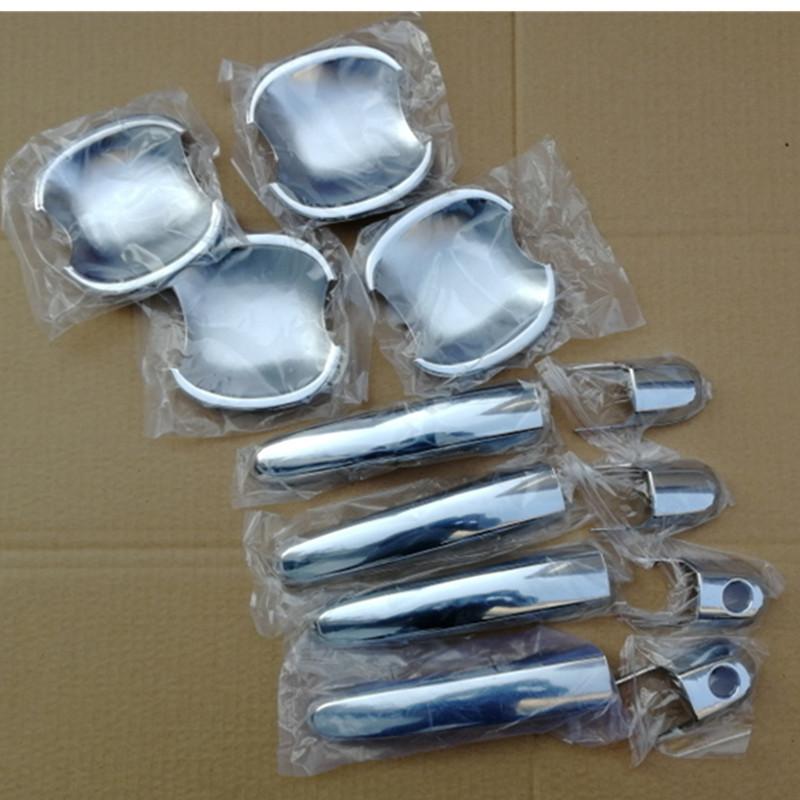 Cubierta de Manija de Puerta Cromada BS Cubierta del Hueco de la Puerta Moldura del Marco Accesorio de Coche Para Hyundai Tucson