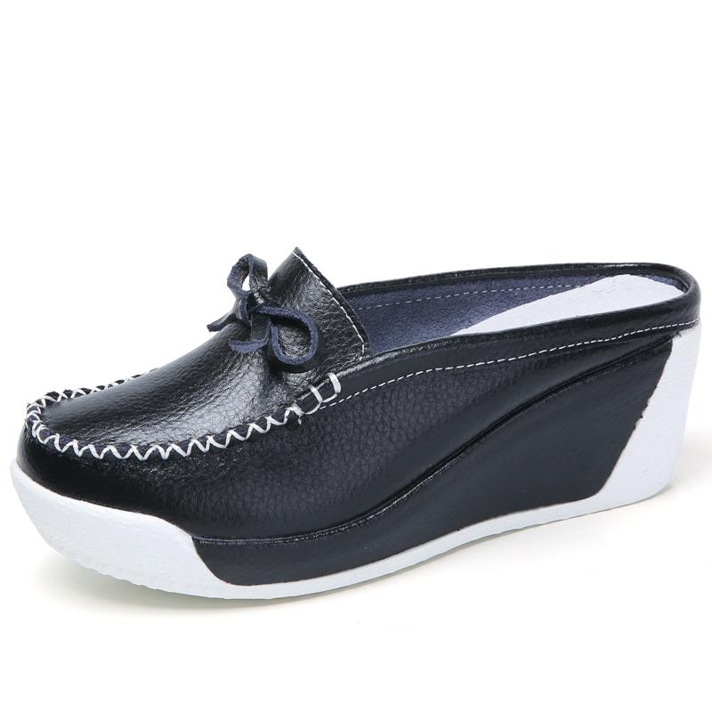 Fashion GKTINOO 2025 Summer Women Shoes Platform Slippers Wedge Flip Flops Women High Heel Slippers Women Casual Sandals Female Shoes