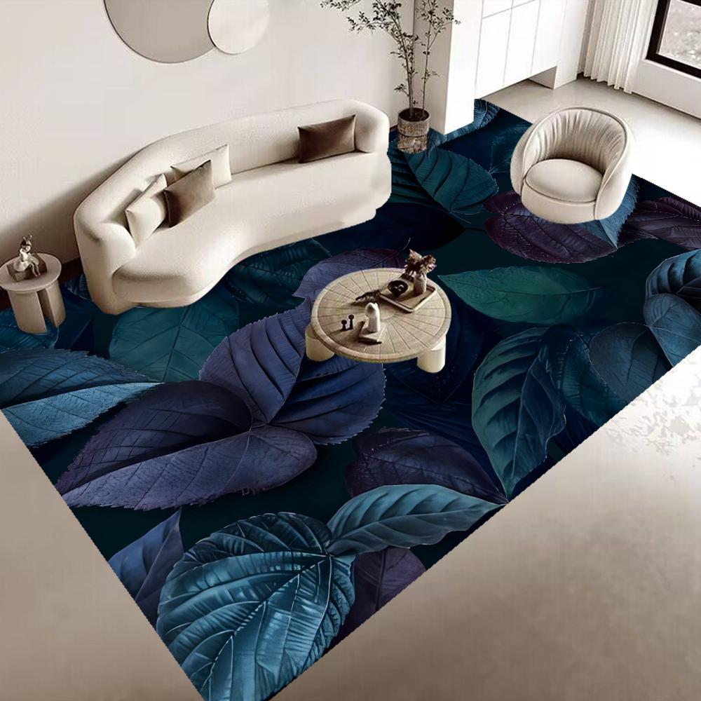 Tropisches Palmenblatt Kaktus Eingangstürmatte Rutschfest Wasserabsorbierend Langer Streifen Kissen Schlafzimmermatte Toilettenteppich