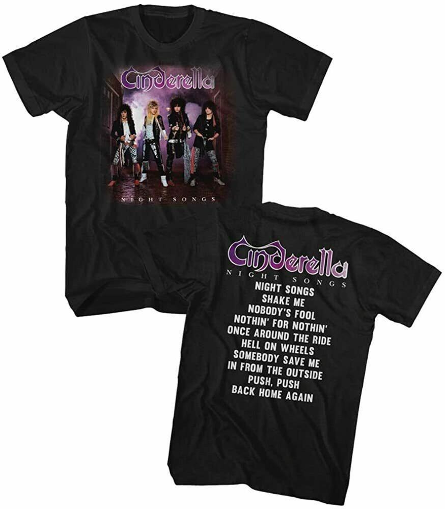 

Cinderella Rock Band T-Shirt Night Songs Album Front and Back Unisex Shirt XL