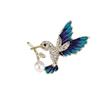 Modische Strass-Emaille-Vogelbrosche Niedliche Tierkolibri-Adler-Broschen Schal Kleid Mantel Reversnadeln Anstecknadeln Schmuck