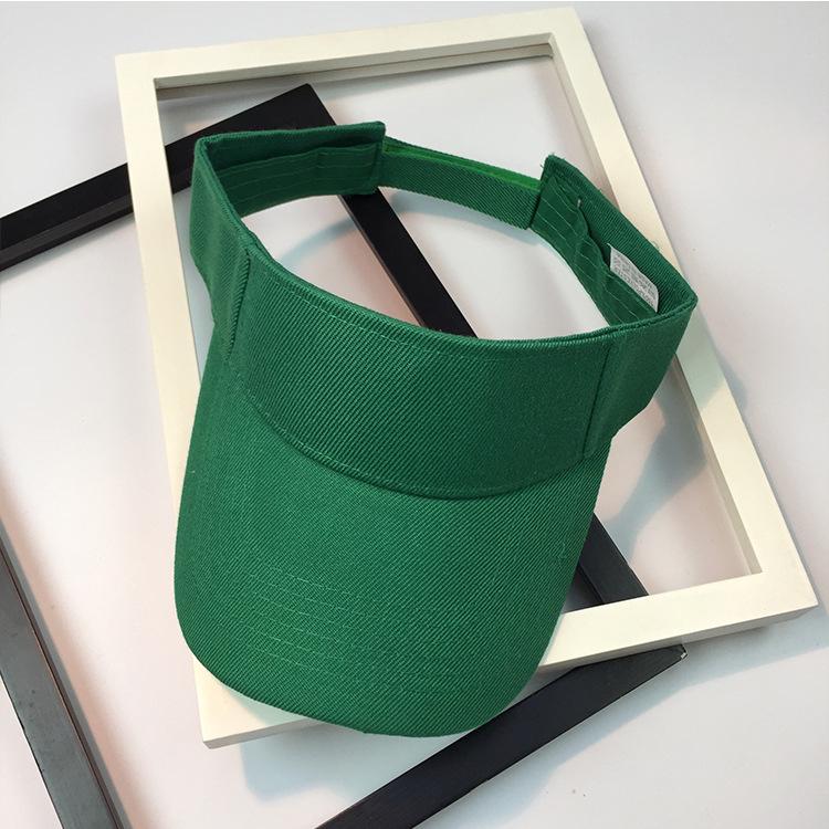 Korean Women's Quick-Dry Sports Visor: Solid Color, Sun Protection for Summer