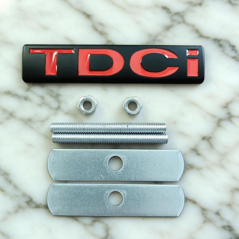 ABAB1 1PC 3d Metal TDCi Logo Car Rear Trunk Sticker Front Grille Badge Emblem for MK3 MK2 TDCi Accessories