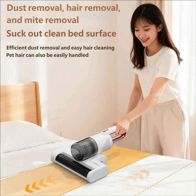 Wireless Handheld Vacuum Cleaner Portable Household HEPA Filter UV Powerful Mite Remover