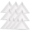 5/10/20Pcs Plastic Triangle Nail Tray Nail Art Rhinestone Glitter Box Plate Tray Holder Storage Container Manicure Tools