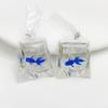 Collier Créatif Poisson Rouge Carpe Poisson Sac d'Eau Transparent Pendentif Poisson Colliers Chaîne de Clavicule Porte-Bonheur Japonais Collier