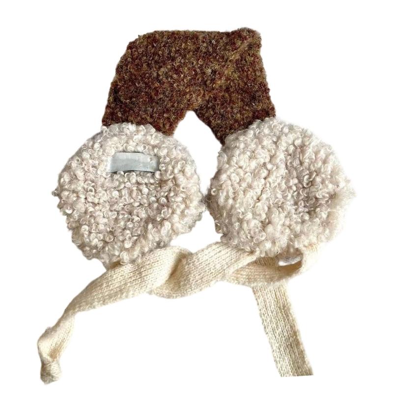 Fashion Korean Styles Ear Warmer for Women Teens Girl Ear Muffs for Outdoor Activity Walking Cycling Winter Accessory