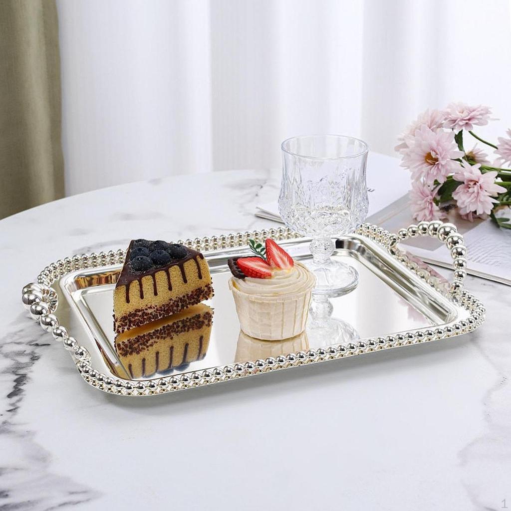 Tavă dreptunghiulară de servire Decorativă Elegantă Ceașă de ceai Tay Desert Bijuterii Mâncare pentru