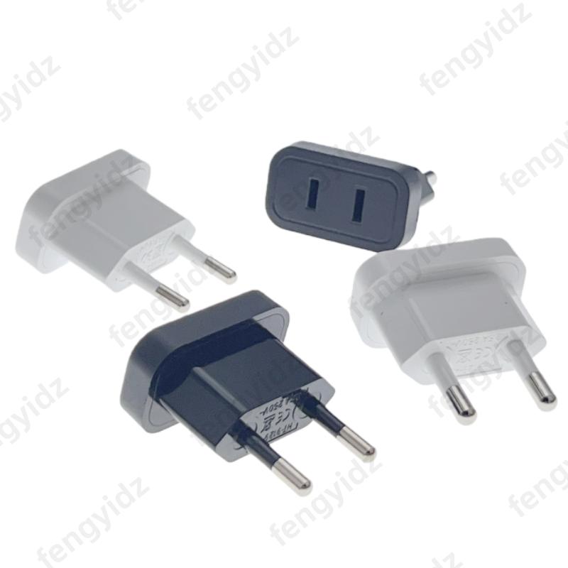 New CN US To EU Euro Europe Plug Adapter 2 Round Socket Converter Travel Electrical Power Adapter Socket China To EU Plug 1