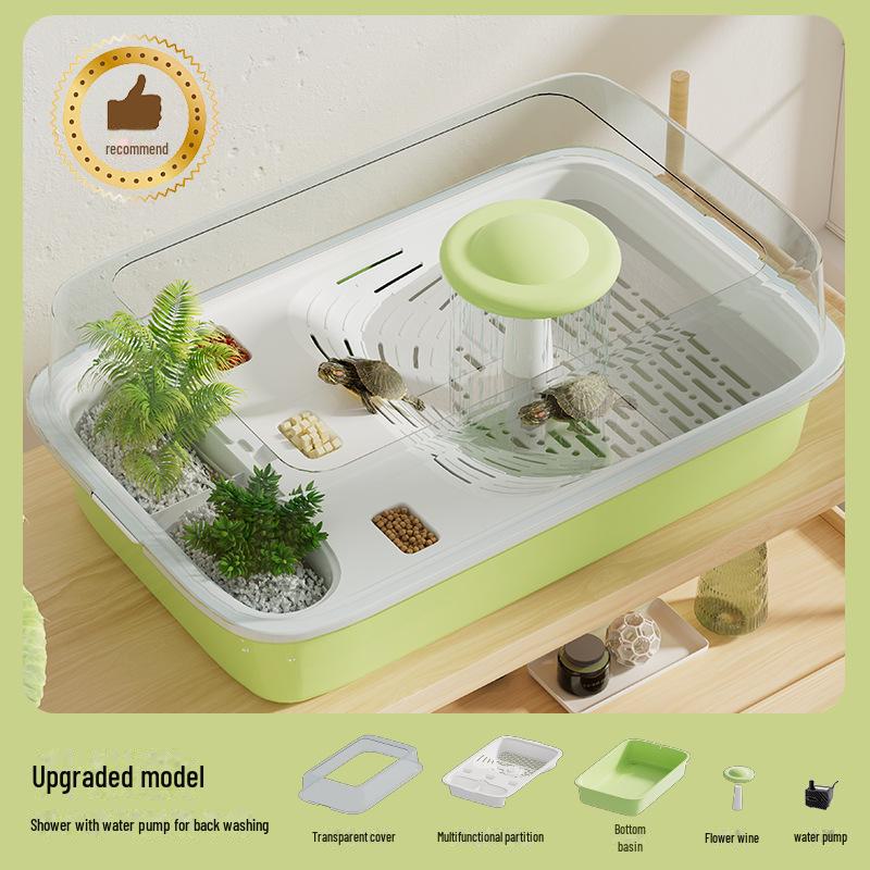 "Schildkrötenbecken": Heim-Landschaftsbau Öko-Aquarium für kleine/mittelgroße Schildkröten - Ideal für Balkon und Wohnzimmer"