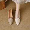 Women's Comfortable Flat Shoes Pointed Solid Color Formal Wear Casual Fashion Women's Shoes Breathable Autumn Shoes