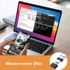 2 In 1 Mouse Jiggler Undetectable Automatic Mover USB Type C Undetectable Automatic Shaker Driver-Free for Computer Keep Awake