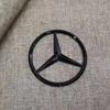 Per Mercedes Benz 90mm ABS Cromato Nero Logo Emblema Mercedes Stella Posteriore Per Mercedes Benz W203 W206 W212 X253 W167 W166 W24