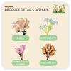 Micro Flower Building Blocks Mini Bricks Particles Eternal Life Flowers Home Decoration Assembling Puzzle Toy with Acrylic Cover