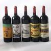 Random 5Pcs 1:12 Dollhouse Miniature Red Wine Bottle Simulation Accessories For Food Play Toy Decoration