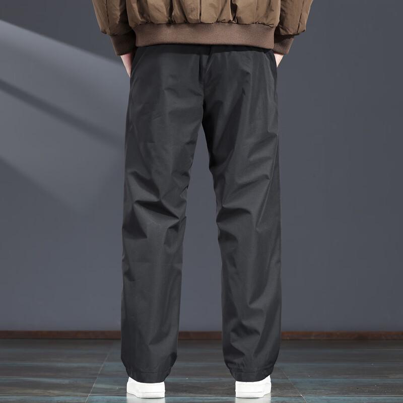 Men's Loose Straight Fit Water-Repellent Softshell Outdoor Pants