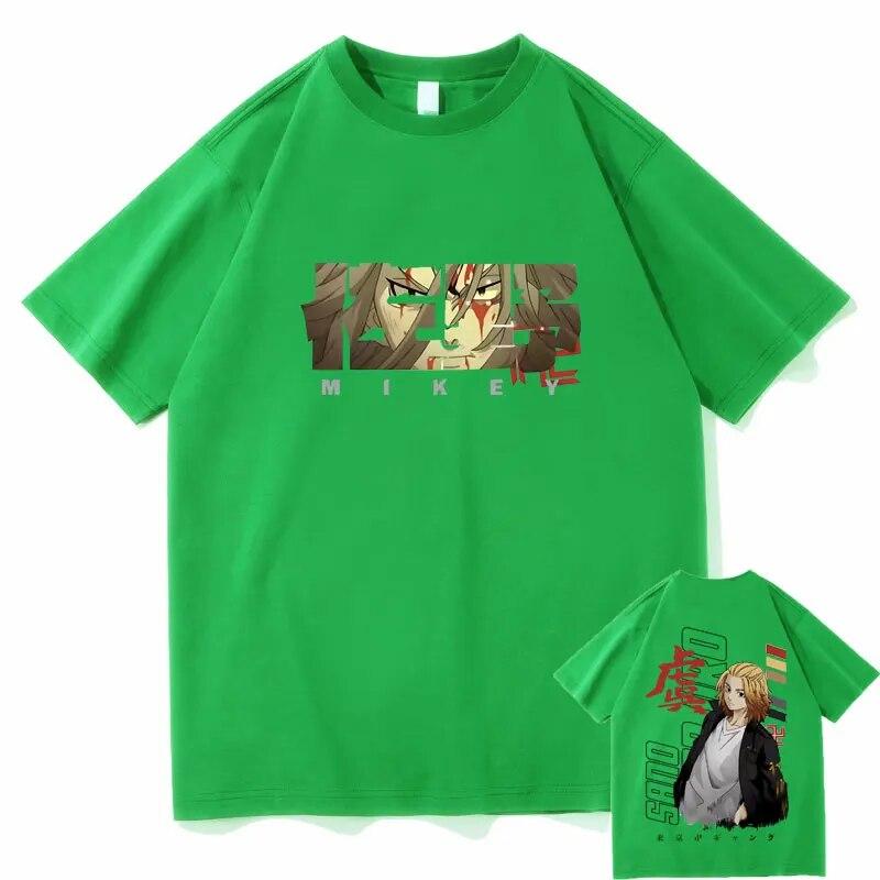 Anime Tokyo Revengers Mikey Unisexjiro Sano Grafické tričko Unisex Unisexga Harajuku Rock Krátký rukáv Unisex Hip Hop Trička nadměrné velikosti