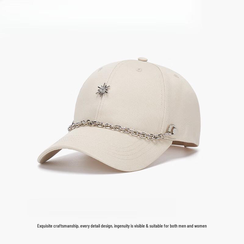 

Женская бейсболка Junbie с мягким верхом и декором в виде снежинки с цепочкой One Size (Large Fit)