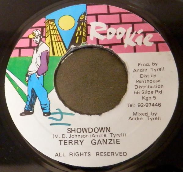 

7inch Record TERRY GANZIE - Showdown none Rookie Jamaica Reggae, Ska & Dub Used