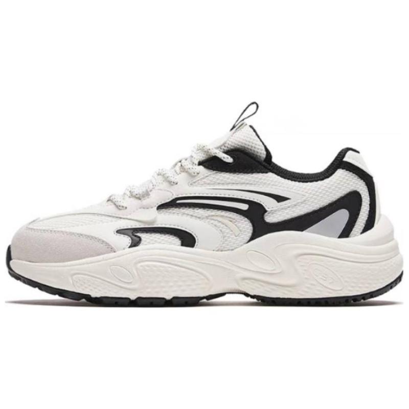 Anta C37 Series Anti-Slip Wear-Resistant Low-Top Casual Shoes Women's White Black Sneakers 922318890-7