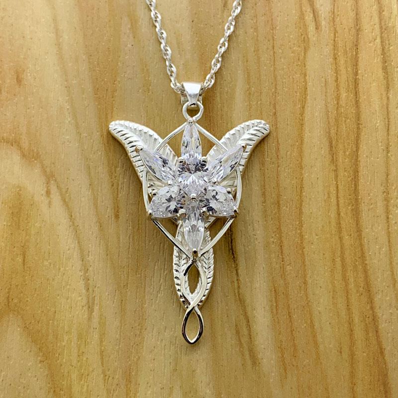 Orecchini Arwen Evenstar In Argento 925 - Il Signore Degli Anelli, Goccia Con Zirconi, Gioielli Regalo Per Lei E Lui, Confezione Regalo
