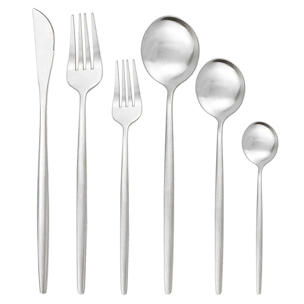 36Pcs/set Red Gold Dinnerware Cutlery Set Stainless Steel Knife Dessert Fork Tea Spoon Silverware Kitchen Flatware Tableware Set