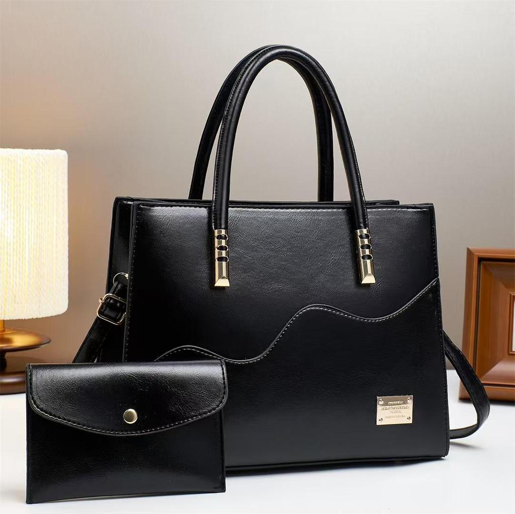 2025 Spring/Summer Women's Large Capacity Color Block Tote Handbag