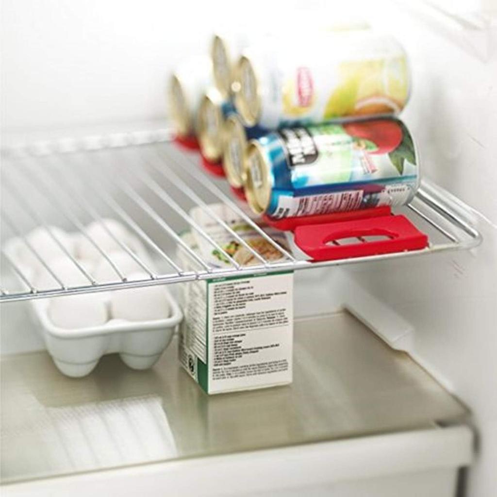 Bottle and Can Easy Stacker - Beer Bottles Stacker - Perfect Kitchen Cabinet and Fridge Storage Rack - Wine Bottles Holder - Fridge Monkey Mat 2 Pack