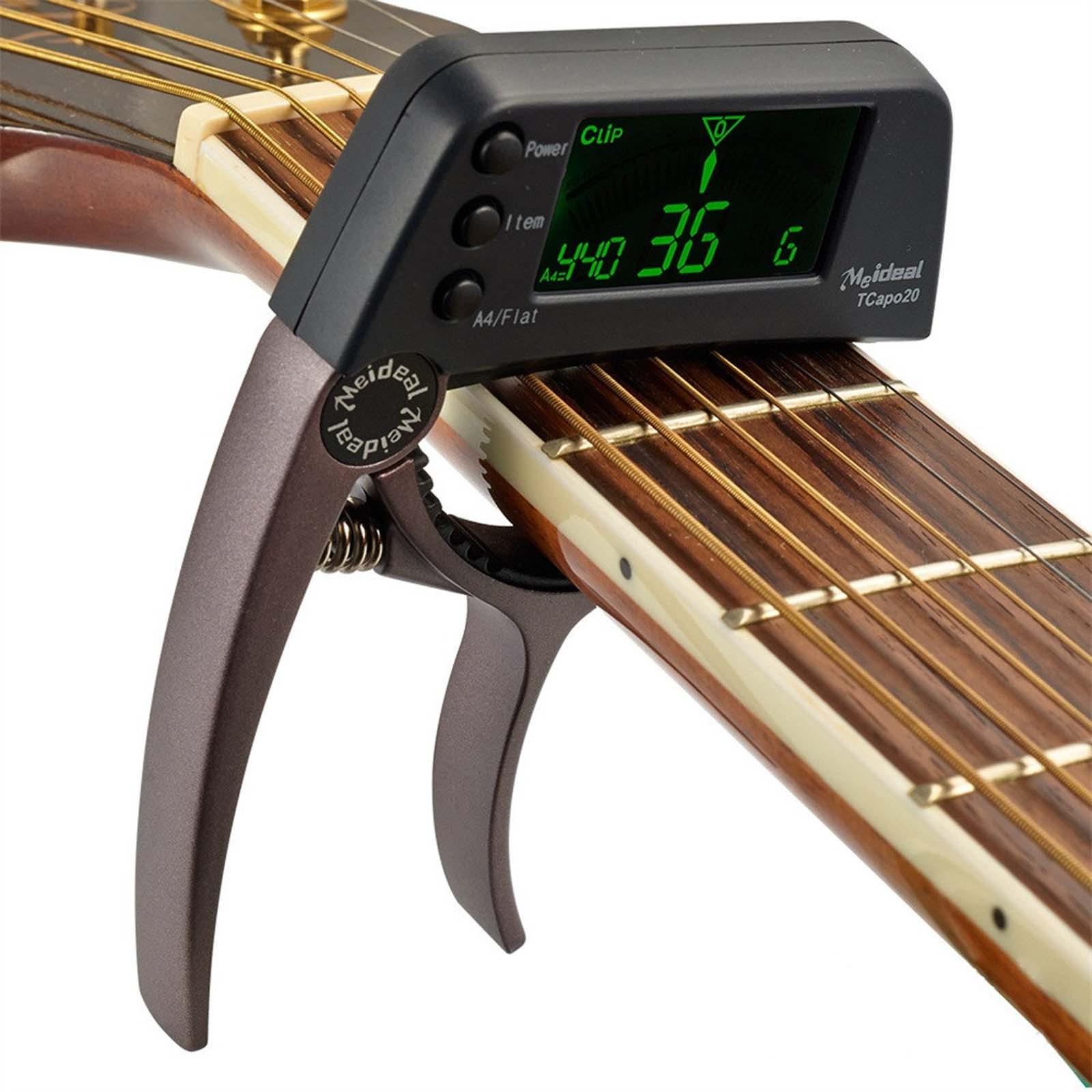 

TCapo20 Guitar Capo Tuner с ЖК-дисплеем для акустической народной электрогитары