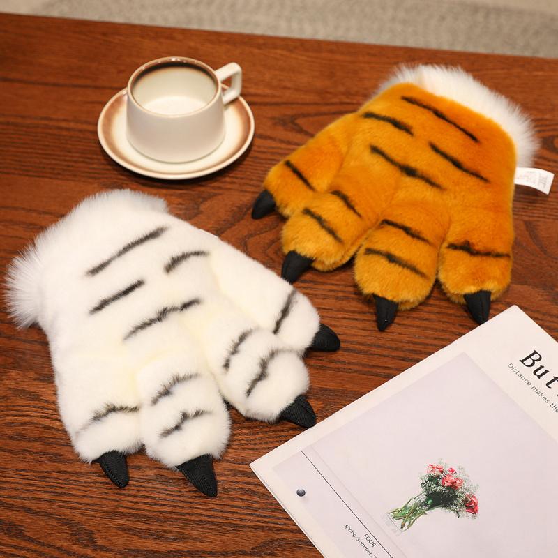 Non-Toxic 25Cm Animal Claws Gloves Soft Stuffed Plush Toys Dog Bear Tiger Paws Plush Gloves Cosplay Costume Pograpy Props Charm Gifts