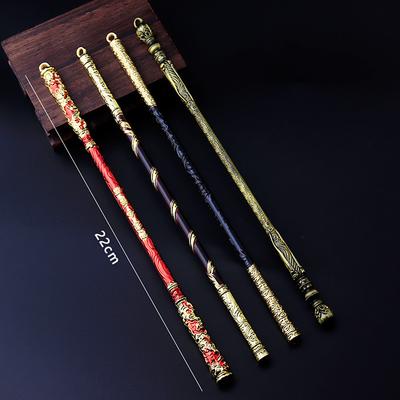 Noir Wukong Sun Wukong Bâton Magique Doré Jeu Anime Style Métal Épées Style Ancien Cadeaux d'Anniversaire Jouets Enfants