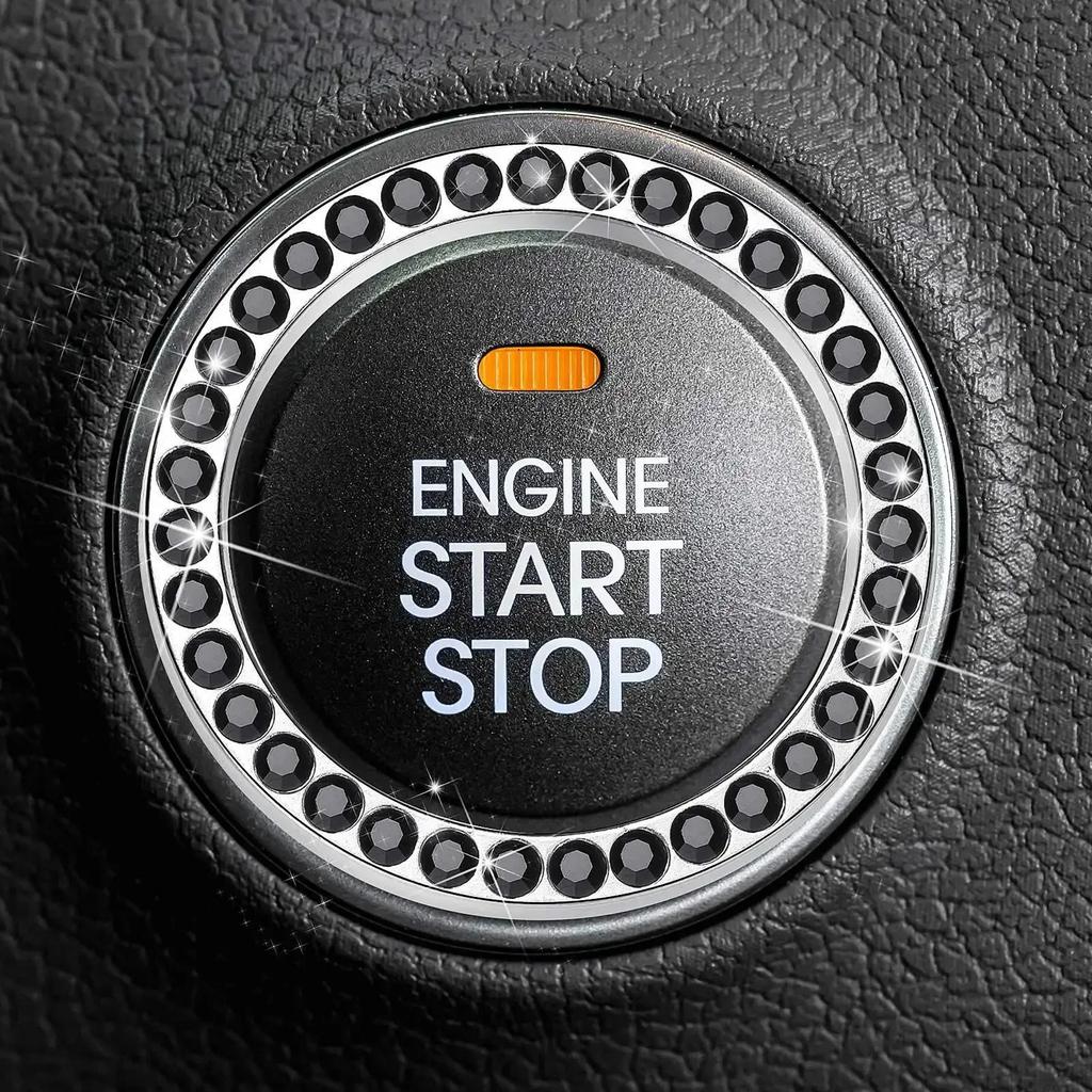 1pc Car keyring decorative sticker Car Artificial Diamond Sticker 3D Switch For Auto Motorcycle Styling Rhinestone Bling Decorat