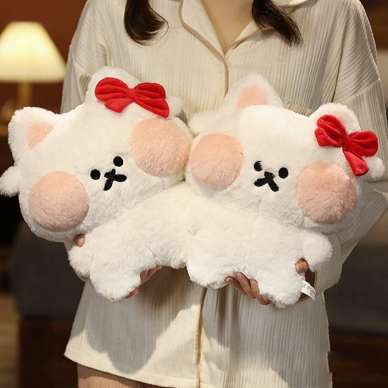 Ball Rice Kitten Plush Stuffed Toy Animal Doll Room Decor Girl Birthday Gifts