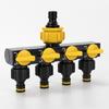 Versatiles Plastic Water Dispenser 4 Way Division With Ball Valves Suitable for Multiple Outdoor Applications